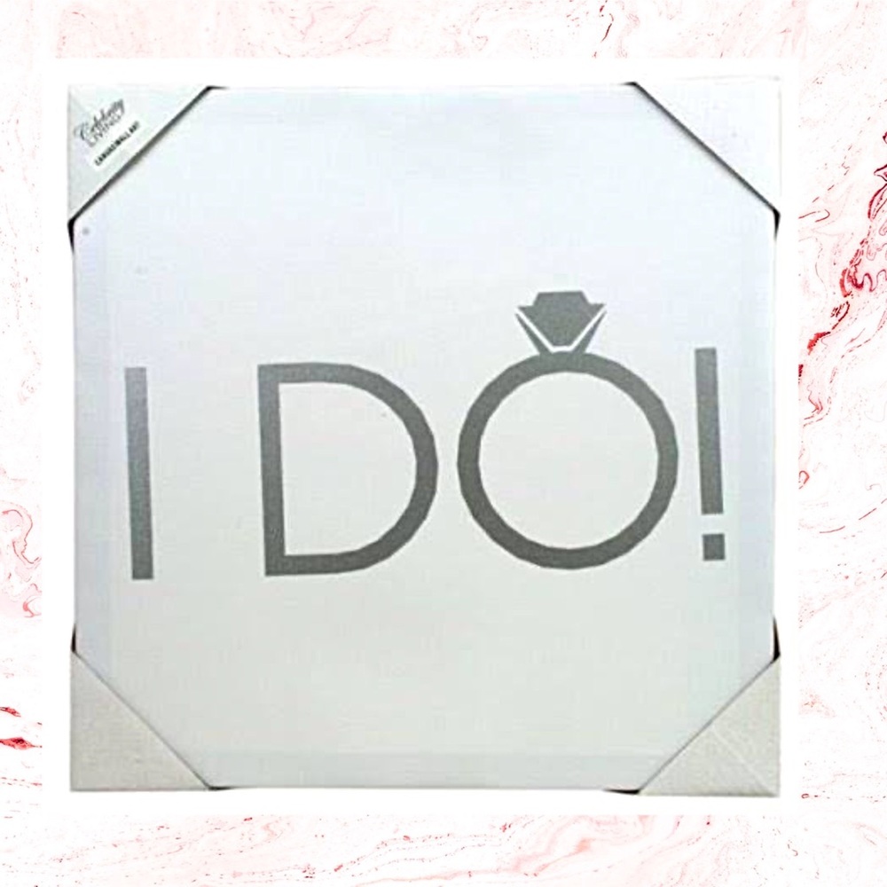 “I DO” CANVAS WALL ART NWT - Picture 7 of 7